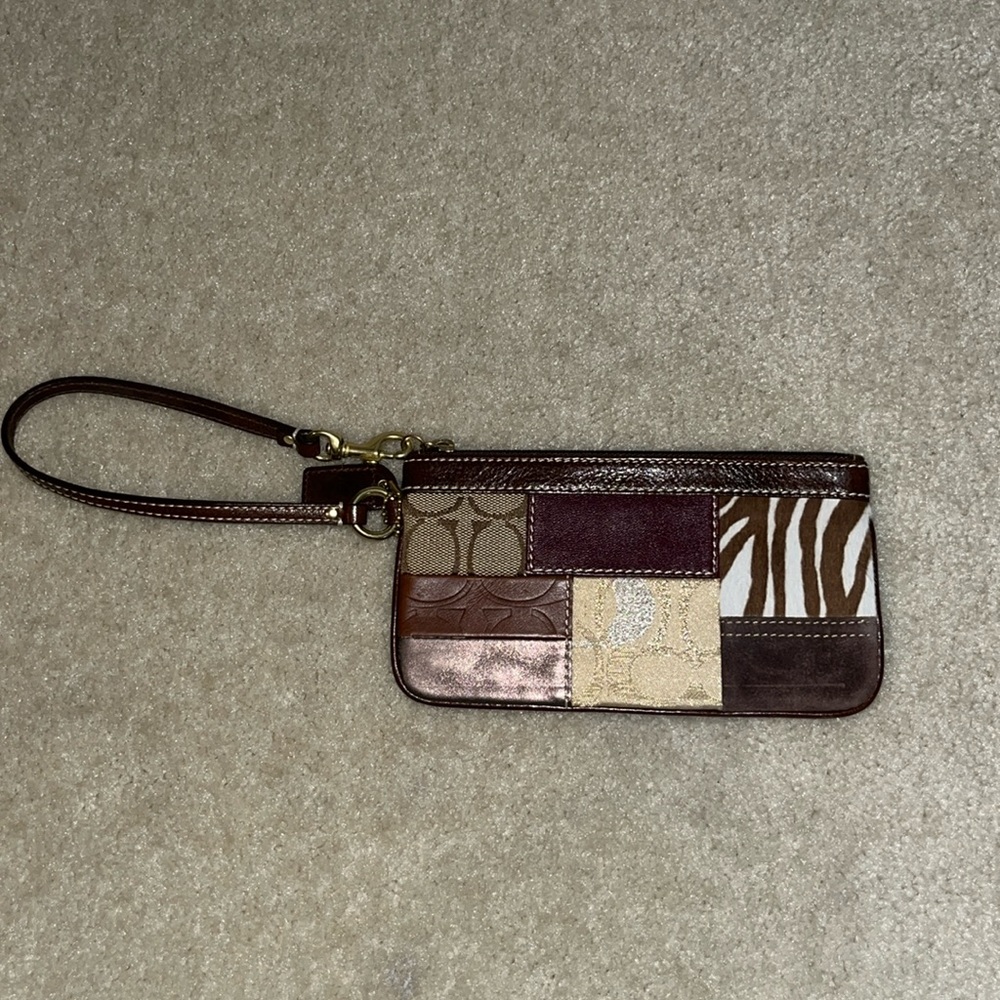 Coach Patchwork Wristlet - Excellent Condition - image 1